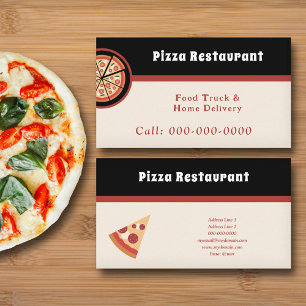 Carte De Visite Restaurant Pizza