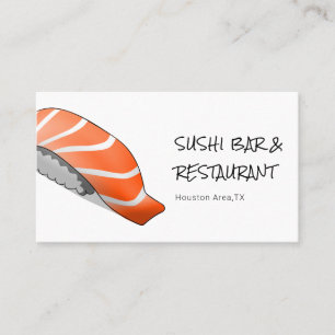 Carte De Visite Restaurant Sushi Entièrement Personnalisable