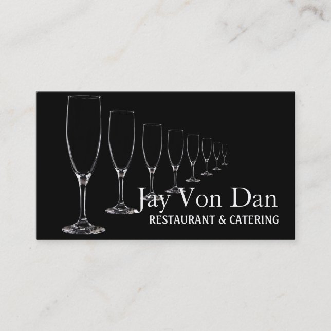 Carte De Visite Restaurant Wedding planner de réception (Devant)