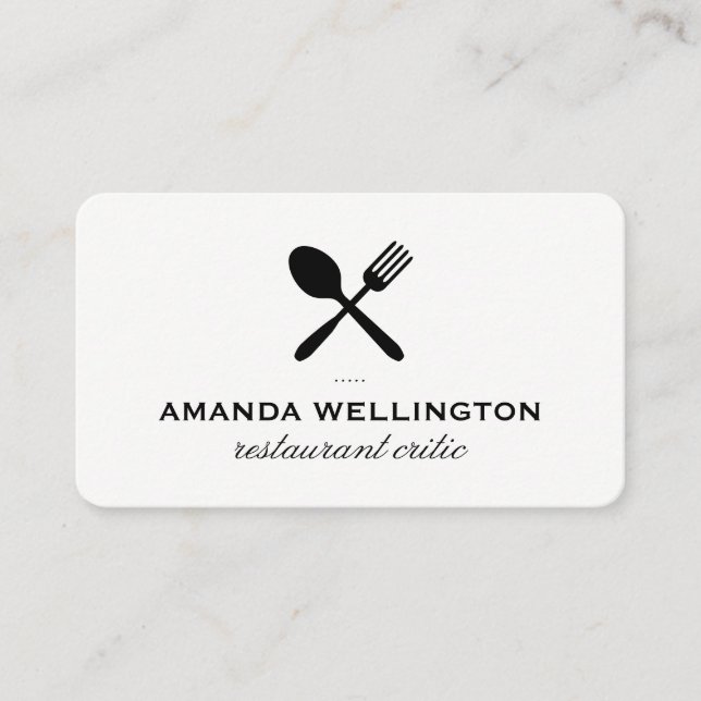 Carte De Visite Restaurateur (Devant)