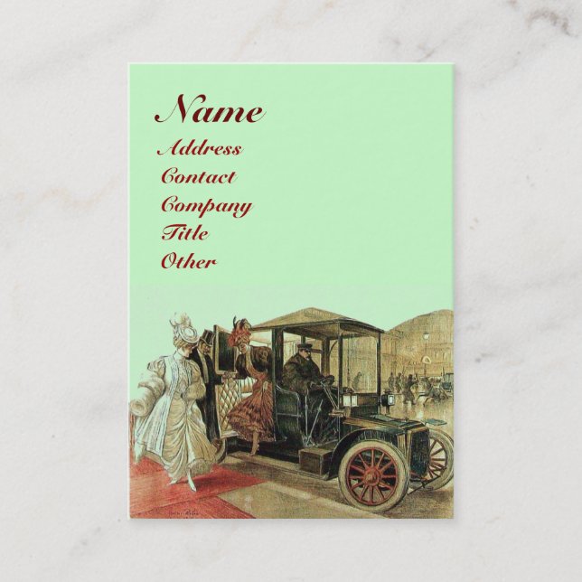 CARTE DE VISITE RESTAURATION AUTOMATIQUE - AUTOMOBILE (Devant)