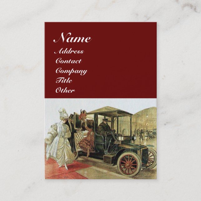 Carte De Visite RESTAURATION AUTOMATIQUE, AUTOMOBILE, garage de ré (Devant)