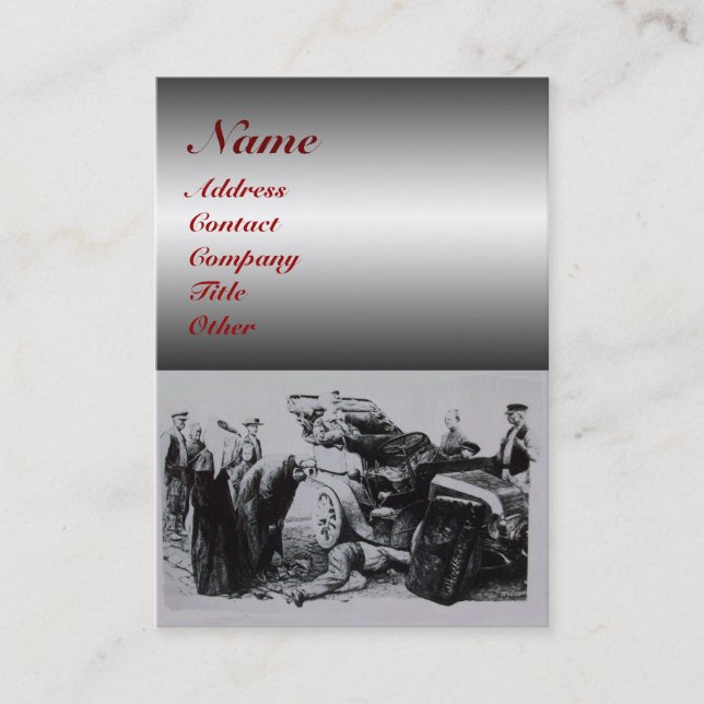 Carte De Visite RESTAURATION AUTOMATIQUE, AUTOMOBILE, garage de ré (Devant)