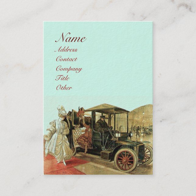 Carte De Visite RESTAURATION AUTOMATIQUE, AUTOMOBILE, garage de ré (Devant)