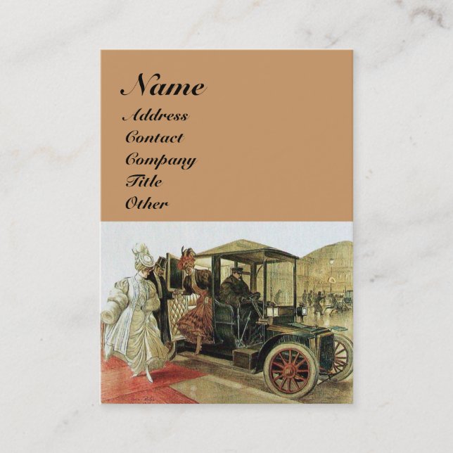 Carte De Visite RESTAURATION AUTOMATIQUE, AUTOMOBILE, garage de ré (Devant)