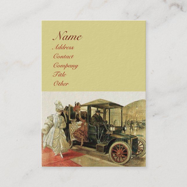 Carte De Visite RESTAURATION AUTOMOBILE, AUTOMOBILE, garage de rép (Devant)