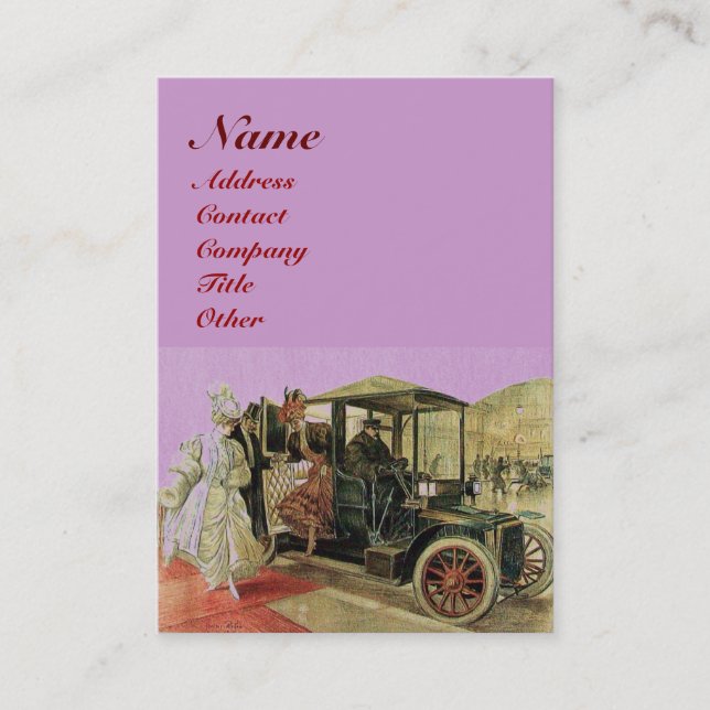 Carte De Visite RESTAURATION AUTOMOBILE, AUTOMOBILE, garage de rép (Devant)
