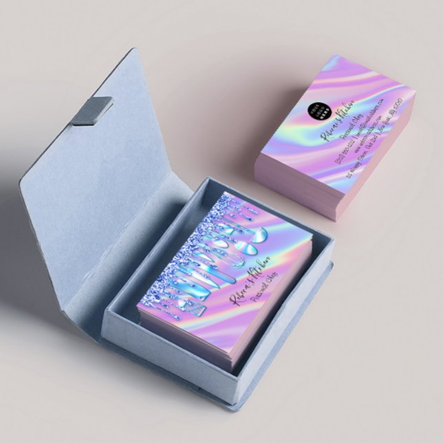 Carte De Visite Restauration Chef personnel Holographe de cuisine (Créateur téléchargé)