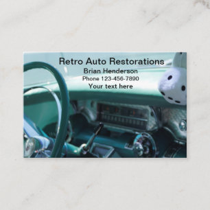 Carte De Visite Restauration de voitures classiques automobiles