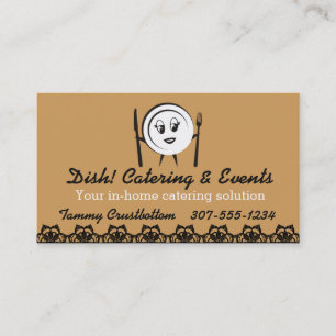 Carte De Visite Restauration faite sur commande de chef de femme