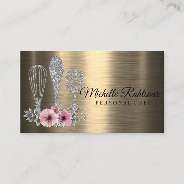 Carte De Visite Restauration Personnel Chef Restaurant Drip Red Go (Devant)