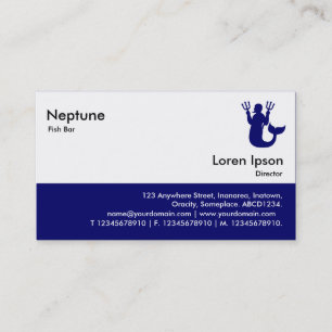 Carte De Visite Restauration rapide - Deep Navy