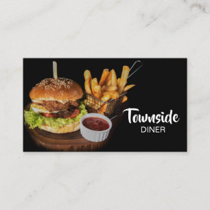 Carte De Visite Restauration Restaurant Burger