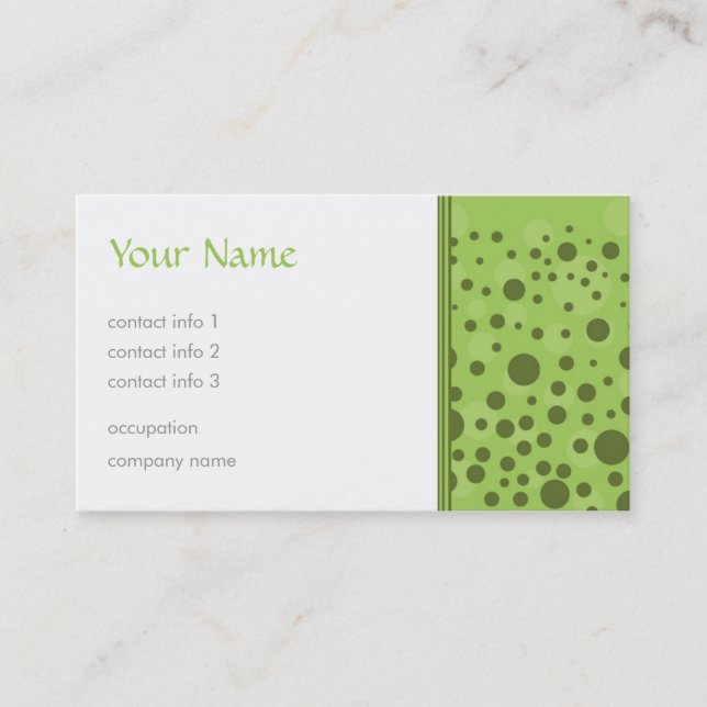 Carte De Visite Résumé (Devant)