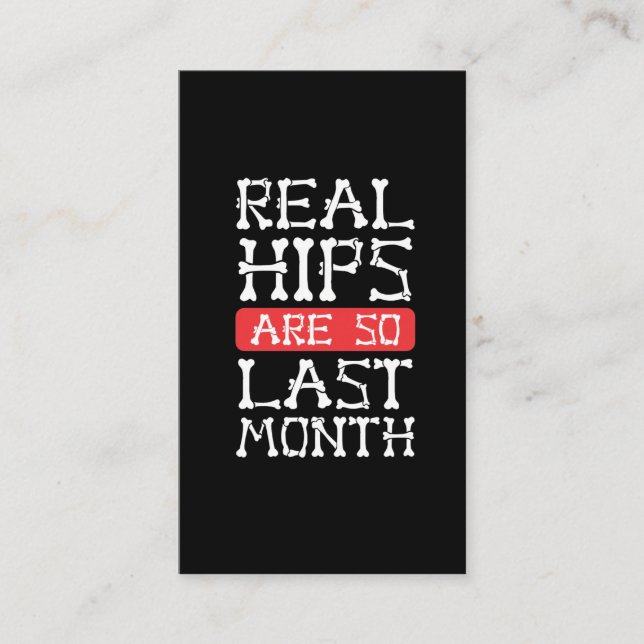 Carte De Visite Rétablissement de la chirurgie des os de remplacem (Devant)