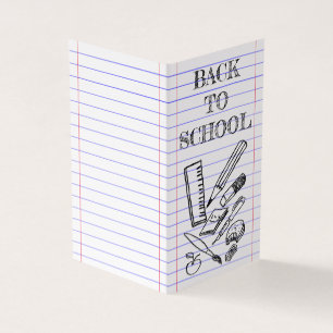 Carte De Visite Retour à l'école