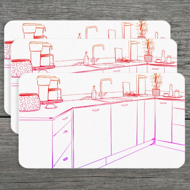 Carte De Visite Retrait des armoires de cuisine (Créateur téléchargé)