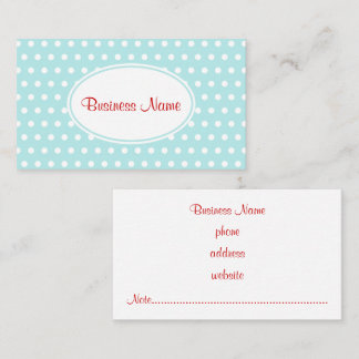 Carte de visite Retro Aqua