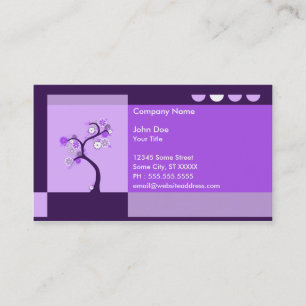 Carte De Visite rétro arbre