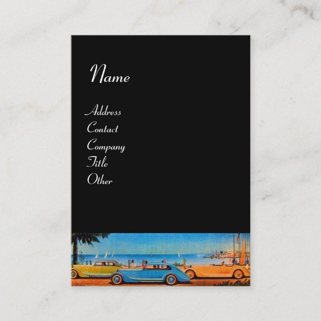 Carte De Visite RETRO CARS - réparation automobile (Devant)