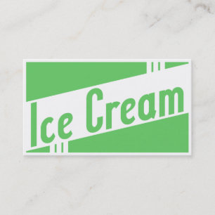 Carte De Visite rétro crème glacée