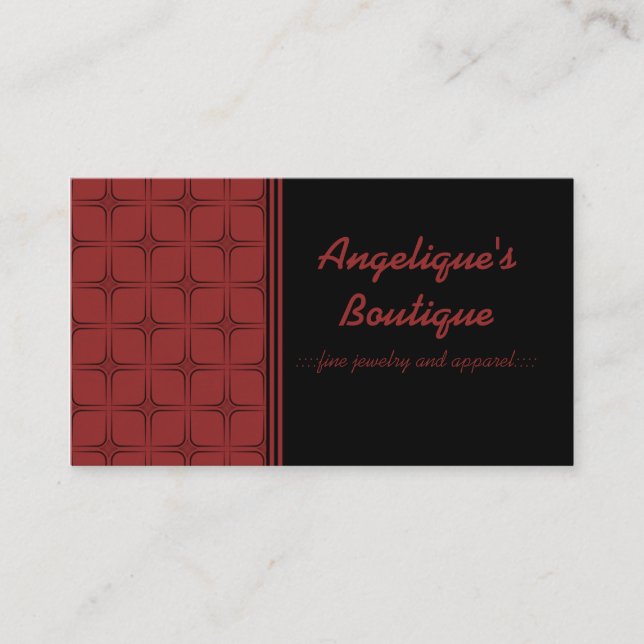 Carte de visite rétro fabuleux, Crimson (Devant)