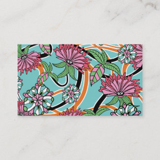 Carte De Visite Rétro floral