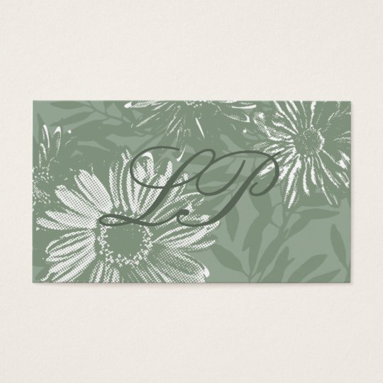 Carte de visite Retro Flowers