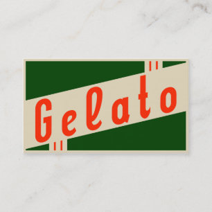 Carte De Visite rétro gelato
