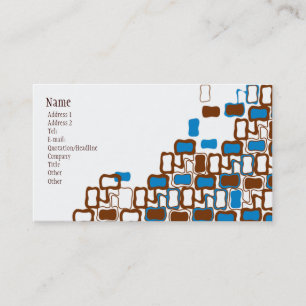 Carte De Visite Rétro goutte