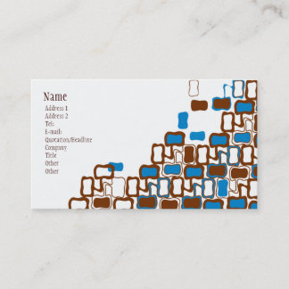 Carte De Visite Rétro goutte