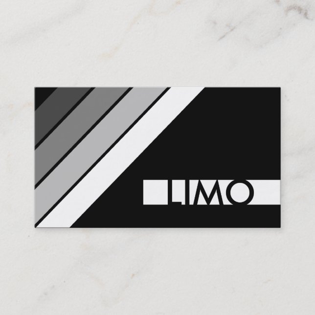 Carte De Visite rétro LIMOUSINE (Devant)