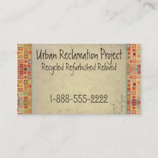 Carte De Visite Rétro Recyclé vintage