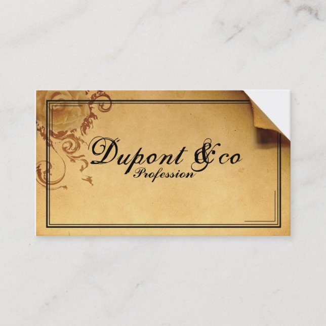 Carte de visite retro - Retro Business card (Devant)
