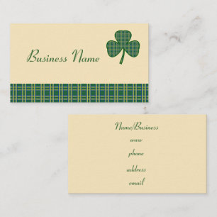 Carte de visite Rétro Shamrock