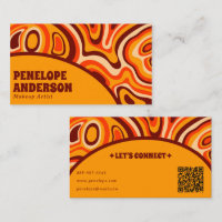 Rétro Terracotta Jaune QR Code Boho Chic Super