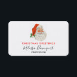 Carte De Visite Rétro Vintage Jolly Santa Claus de Christmas<br><div class="desc">Cartes de visite avec une photo festive rétro. Le vieux Père Noël Jolly avec ses joues rousses et son sourire chaleureux et amical. Un peu de nostalgie de l'ancienne école pour les vieux temps,  cette image rappelle les souvenirs des célébrations du passé de Noël.</div>