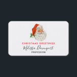Carte De Visite Rétro Vintage Jolly Santa Claus de Christmas<br><div class="desc">Cartes de visite avec une photo festive rétro. Le vieux Père Noël Jolly avec ses joues rousses et son sourire chaleureux et amical. Un peu de nostalgie de l'ancienne école pour les vieux temps,  cette image rappelle les souvenirs des célébrations du passé de Noël.</div>