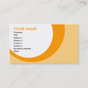 Carte De Visite rétros anneaux : oranges