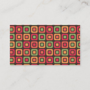 Carte De Visite Rétros carrés - forêt sun