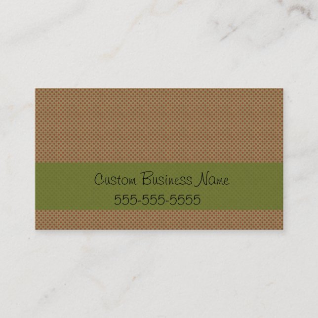 CARTE DE VISITE RÉTROS POINTS ROUGES (Devant)