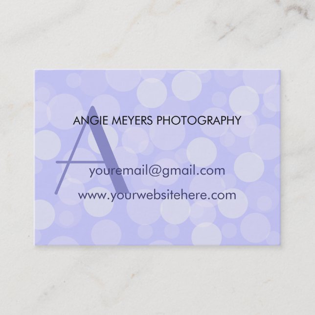 Carte De Visite Rêve pourpre (Devant)