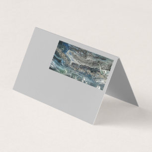 Carte De Visite Rêves de la peinture acrylique Ocean'19 en gris
