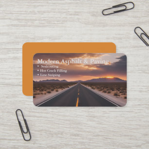 Carte De Visite Revêtement d'asphalte et pavage / Services de cons