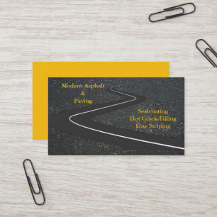 Carte De Visite Revêtement d'asphalte et pavage / Services de cons