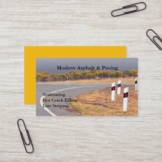 Carte De Visite Revêtement de sol et pavage / Services de construc (Devant/Arrière en situation)