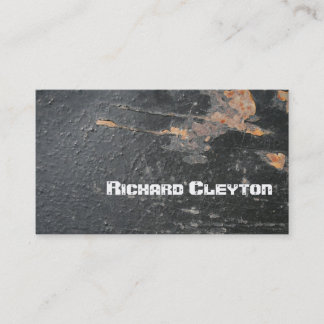 Carte De Visite Revêtu, métal corrodé, texture personnalisée
