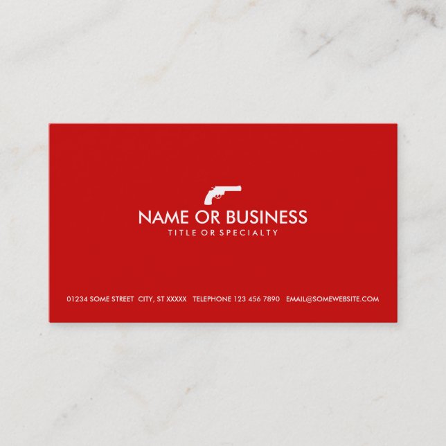 Carte De Visite revolver simple (Devant)