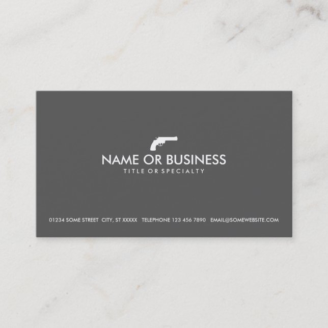 Carte De Visite revolver simple (Devant)