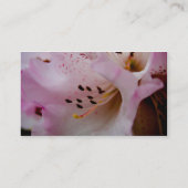 Carte De Visite Rhododendron rose du rhododendron | Rosa (Dos)